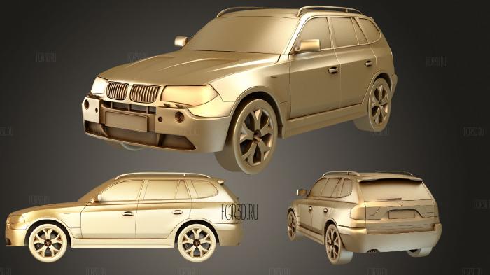 BMW X3 stl model for CNC
